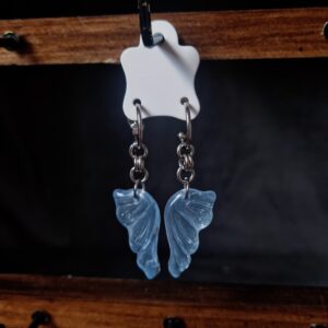 Boucles Morpho argentées